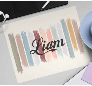 Renkli boya fırça darbesi orijinal mouse pad - TenStickers