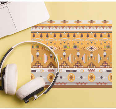 Boho oransje mønster flere musematter - Tenstickers