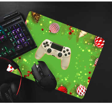 Decorations with background christmas mousepad - TenStickers