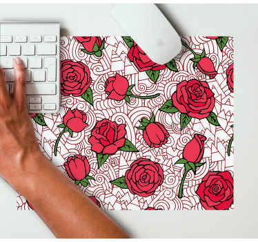 Růže vzor kreslení více podložky pod myš - TenStickers