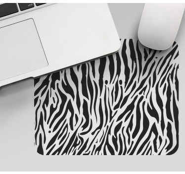 ゼブラ柄オリジナルマウスパッド - TENSTICKERS