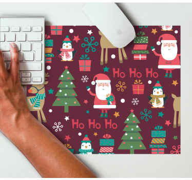 Χο σχεδιασμός χριστουγεννιάτικο ποντίκι - TenStickers