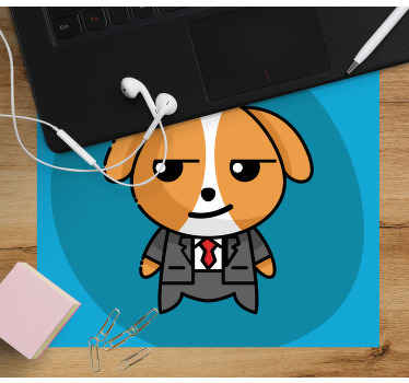 Tapetes de rato originais cão de negócios - TenStickers