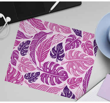 Monstera mov lasă mai multe mousepad-uri - TenStickers