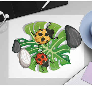 Dibujos animados monstera más alfombrillas de ratón - TenVinilo