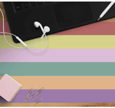 Alfombrilla ratón original Arcoiris pastel - TenVinilo