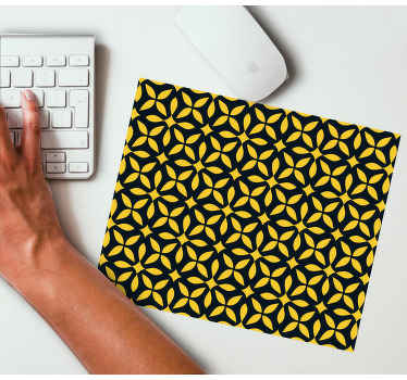 Mouse pad texturas patrón geométrico dorado - TenVinilo