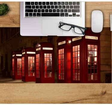 Mauspad originell Telefonzelle london city - TenStickers