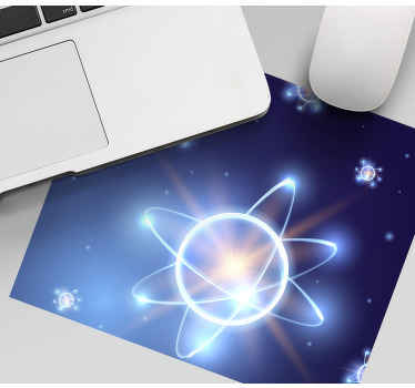 Science atoms gaming mouse pad - TenStickers