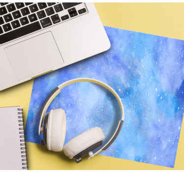 Alfombrilla de ratón texturas Galaxia azul - TenVinilo