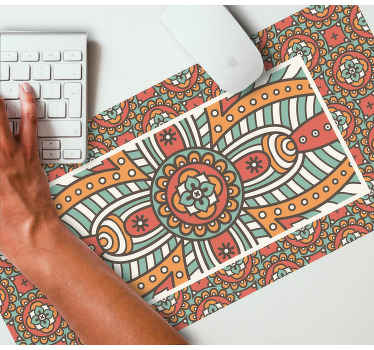 Alfombrilla ratón original Fondo floral con mandalas - TenVinilo