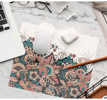 ornament arabic floral style original mouse pad - TenStickers