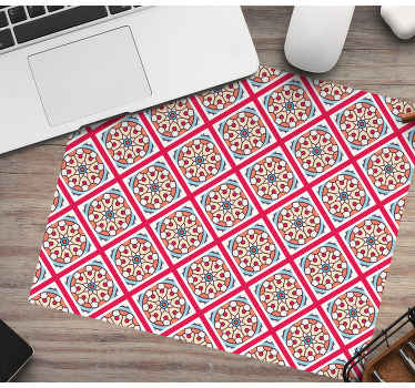 Koristeellinen kukkaelementti Alkuperäinen hiirimatto - Tenstickers