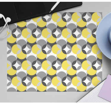 Tapetes de rato com texturas e padrões Formas pantone - TenStickers