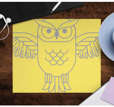 Nordic pantone owl original mouse pad - TenStickers