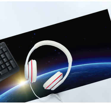 Galaxy earth with sun gaming mouse pad - TenStickers