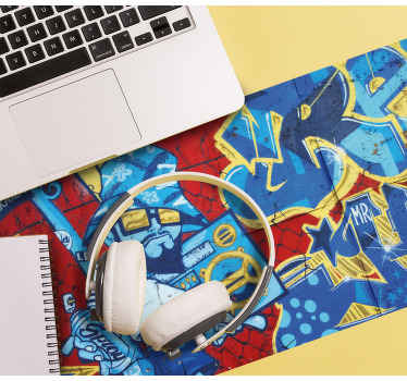 graffiti on a brick wall original mouse pad - TenStickers