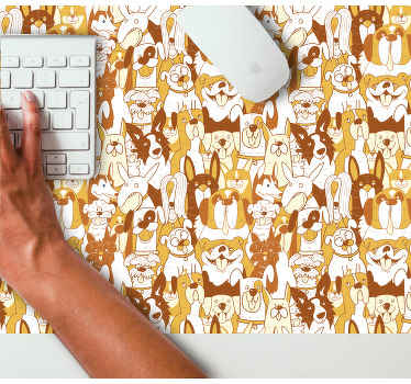 πάρτι σκύλων πρωτότυπο mouse pad - TenStickers