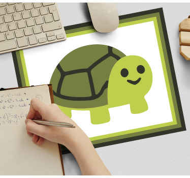 有趣的微笑龟卡通原创鼠标垫 - TenStickers