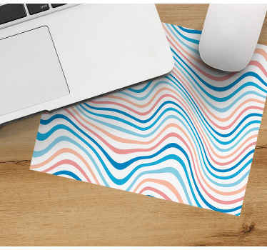 Alfombrilla de ratón texturas Ondas retro de los 70 - TenVinilo