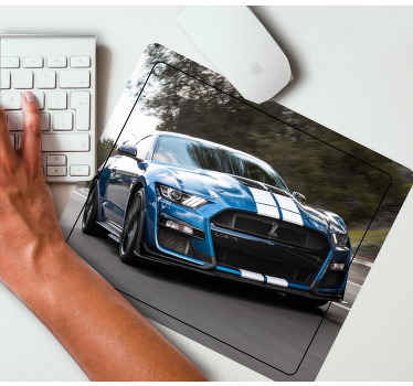 Alfombrilla ratón original Shelby azul gt350 - TenVinilo