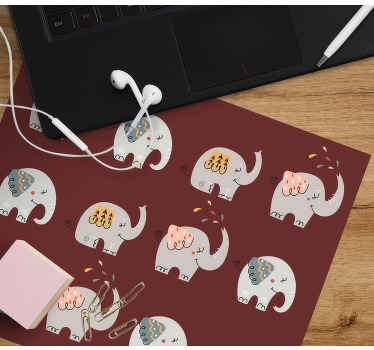 Desen animat elefant mai multe mousepad-uri - TenStickers
