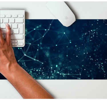 abstract molecules mouse pad patterns - TenStickers