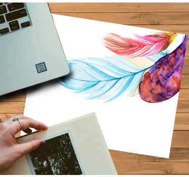 Podložka pod myš s péřovou kyticí - TenStickers