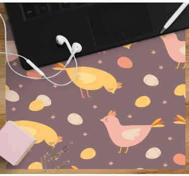 Barevný vzor kuřecí vejce originální podložka pod myš - TenStickers