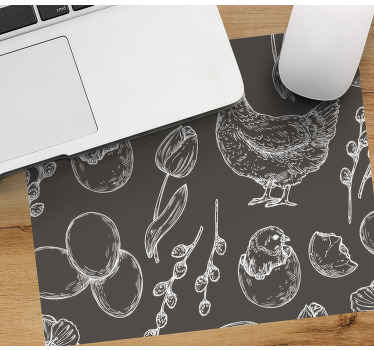 Proljeće kokošje jaje moderna originalna podloga za miš - TenStickers