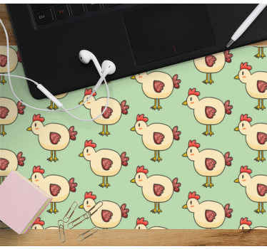 손으로 그린 수탉 패턴 더 많은 mousepads - TenStickers