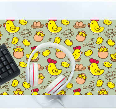 Cute chicken eggs pattern more mousepads - TenStickers