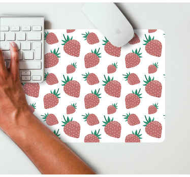 Mauspad muster verspieltes erdbeerdesign - TenStickers
