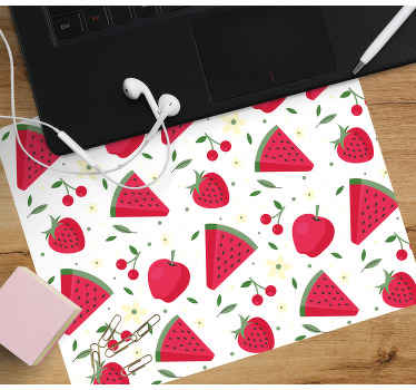 さまざまな種類の果物パターンのマウスパッド - TENSTICKERS