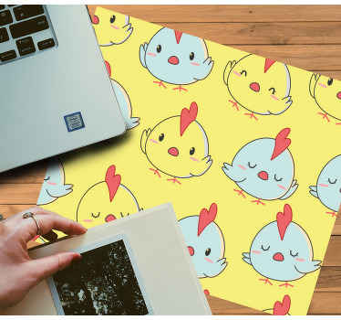 黄色小鸡图案原装鼠标垫 - TenStickers