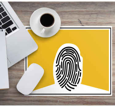 Tapis de souris Art abstrait empreintes - TenStickers