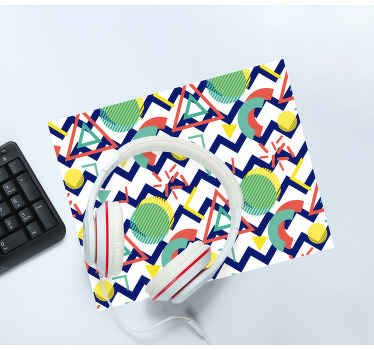 Erős színek geometriai festés egérpad - TenStickers