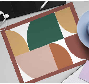 Absztrakt geometriai művészet eredeti egérpad - TenStickers