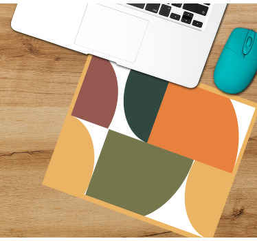 Mouse pad texturas formas de color abstractas - TenVinilo