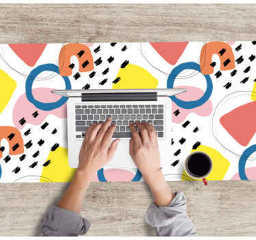 幾何学模様のオリジナルマウスパッドのペイント - TENSTICKERS