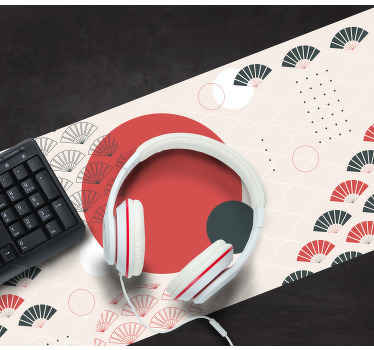 Geometric Japanese XXL mouse pad patterns - TenStickers