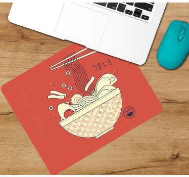 麺付きラーメンオリジナルマウスパッド - TENSTICKERS