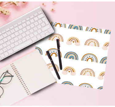 Tapetes de rato com texturas e padrões Padrão de arco-íris de out - TenStickers
