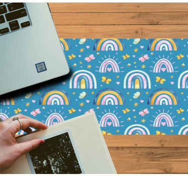 Kleurrijke regenboogpatronen patronen muismat - TenStickers
