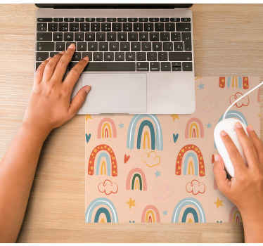 Mauspad Muster Muster kinder thematischer regenbogen - TenStickers