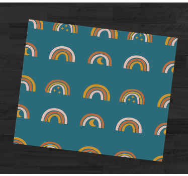 Celestial, mystical modern rainbow mouse pad - TenStickers