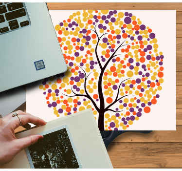 Renkli ağaç fare altlığı desenleri - TenStickers