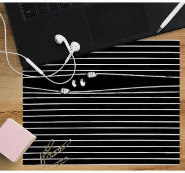 çizgi orijinal mouse pad arasındaki yüz - TenStickers