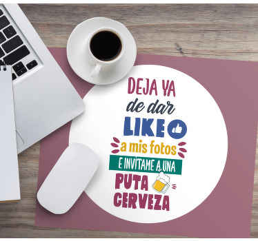 设计带有有趣的消息动漫鼠标垫 - TenStickers