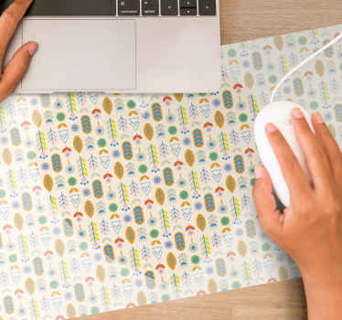 Mauspad muster mit naturinspiriertem blattmotiv - TenStickers